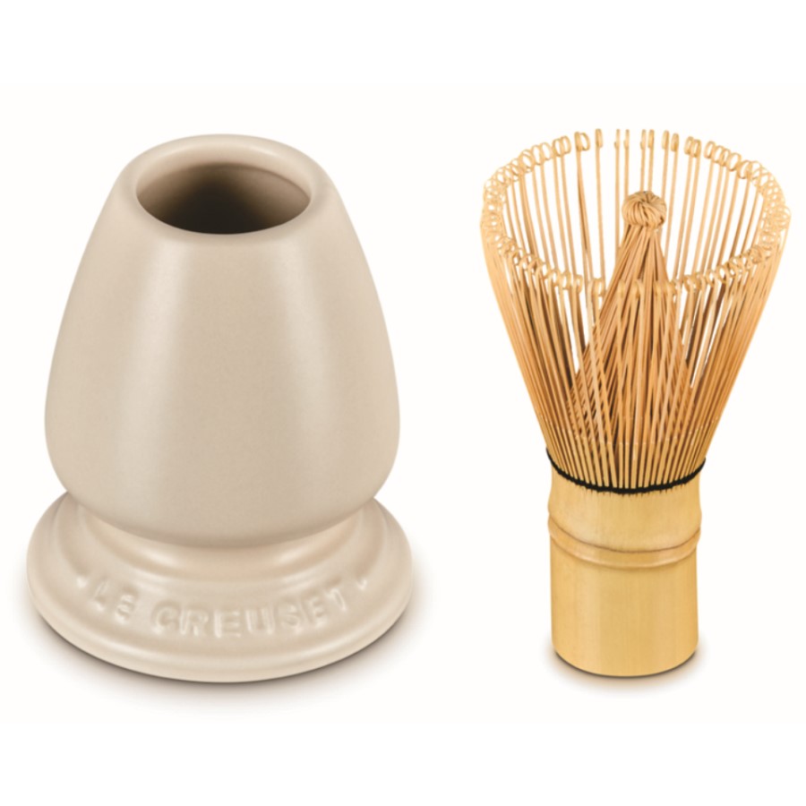 additioanl image for  Le Creuset Matcha Whisk & Stand Brioche 